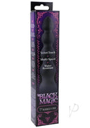 Black Magic 7 Ribbed Vibe with Velvet Touch, Multi-Speed, and Water-Resistant features in original packaging.