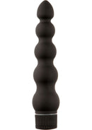 Black Magic Ribbed Vibe for versatile clitoral and g-spot stimulation with a velvety touch for heightened pleasure.