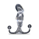 Aneros Progasm Ice Prostate Stimulator featuring clear design and enhanced contours for prostate pleasure.