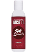 Doc Johnson Bust It Nut Butter 4oz bottle of realistic cum-like lube with white, creamy texture and lifelike lubrication.