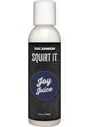 Joy Juice 4 Oz lubricant bottle by Doc Johnson for squirting pussy strokers, lifelike color, subtly sweet scent, enhancing intimate experience