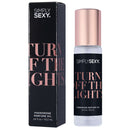 Simply Sexy Pheromone Perfume Oil Turn Off The Lights roll-on fragrance with sleek packaging and modern design.