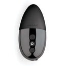 Le Wand Chrome Point Silicone Mini Vibrator Black - top view showcasing buttons and sleek design.
