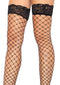 Fence Net Stocking Lace Top Os Blk-1