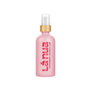 La Nua Strawberry Coconut Water Based Lubricant 3.4 Oz in a pink bottle with wooden cap.