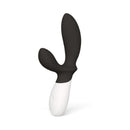 LELO LOKI Wave 2 Dual Stimulation Prostate Vibrator Black design featuring dual stimulation capabilities.