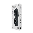 Fukuoku Vibrating Glove Right Hand Medium Black packaging showcasing innovative massage glove design.
