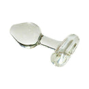 Crystal Delights T-Handle Plug Clear - handcrafted elegant erotic art piece for intimate pleasure.