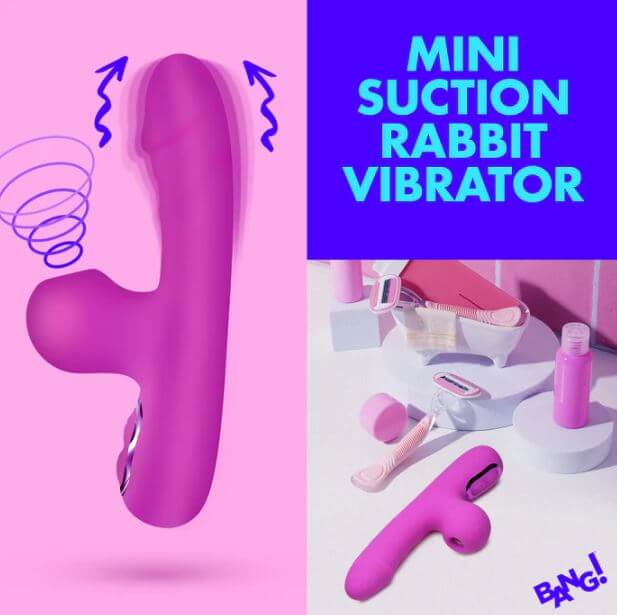 Bang Mini Suction Rabbit Vibrator Purple