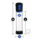 Performance VX1 Pump dimensions and design, featuring motorized vacuum chamber and elastomer ring.