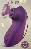 Kiss Mini Vibe in Purple showcasing upgraded motor for powerful suctions and pulsations, perfect for discreet pleasure.