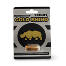Rhino Gold 100K Silver Edition capsule in package, designed for energy enhancement and vitality support.