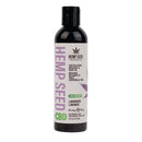 Relaxing Massage and Body Oil Lavender 8 Oz bottle with CBD and lavender ingredients for soothing skin care.