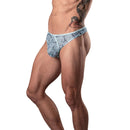 MARBLE MESH MINI THONG LIGHT BLUE S/M-1