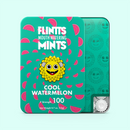 Flintts Mouth Mints Cool Watermelon 2 Pack with playful design, refreshing flavor, and vegan ingredients.