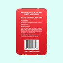Flintts Mouth Watering Mints 2 Pack Cinnamon Ginger ingredients and nutrition facts on a vibrant red packaging.