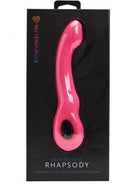 Sensuelle Rhapsody Tapper Deep Pink Vibrator in packaging - with robust tapping feature and multiple vibration patterns.