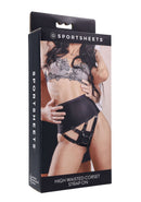 SPORTSHEETS HIGH WAISTED CORSET STRAP ON-0