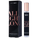 Simply Sexy Pheromone Perfume All Night Long 0.31 Fl Oz bottle with black packaging and gold accents.