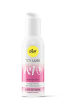 Pjur Toy Lube Hybrid 100 ml premium lubricant in a bottle with water-silicone formula for intimate toys.