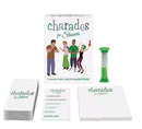 Charades for Stoners game with 80 cards and green timer, 420-themed party game.