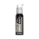 Swiss Navy Hybrid Lube 1 oz bottle showcasing premium silicone and water-based formula for long-lasting comfort.