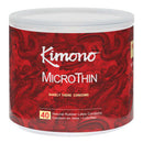 Kimono MicroThin Ultra Thin Barely There Latex Condoms 40 Count packaging