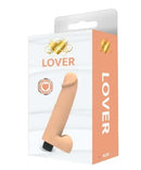 Lover Vibrating Wand in Nude packaging showcasing realistic design and multiple vibration speeds for enhanced pleasure.