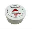 Kama Sutra Holiday Mini Massage Candle with "I Want You Wearing This" label in festive design, Winter Kiss scent.