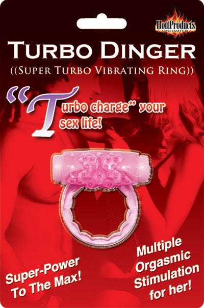 HOTT Products Humm Dinger Turbo Vibrating Cock Ring Purple at $7.99