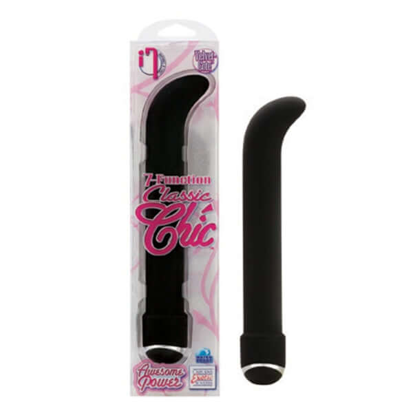 California Exotic Novelties 7 Function Classic Chic G-Spot Black Vibrator at $18.99