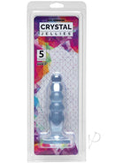 Doc Johnson's Crystal Jellies 5" Anal Delight Clear in packaging.