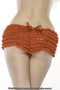 Coquette Lingerie RUFFLE SHORTS W/BACK BOW RED O/S at $10.99