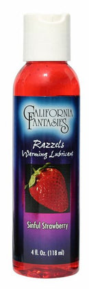 California Fantasies Razzels Sinful Strawberry Warming Lubricant 4 Oz – Delicious Sensation for Enhanced Pleasure