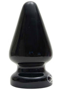 TitanMen Butt Plug 4.5 in black with a tapered shape for intense sensations and fulfilling anal play experience.