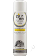 pjur med Premium Glide 100ml silicone-based lubricant for sensitive skin, perfect for elevating intimate moments and ensuring comfort and pleasure