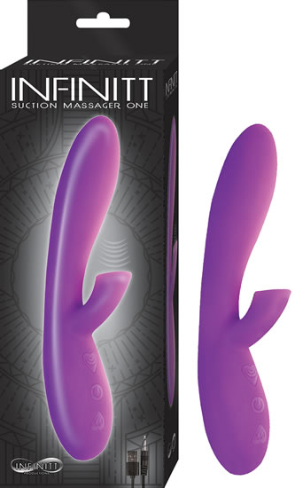 Nasstoys Infinitt Suction Massager One Purple Rabbit Style Vibrator at $61.99
