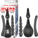 Ultra Unisex Douche Black by Nasstoys for vaginal and anal use, featuring interchangeable nozzles for hygienic cleansing.