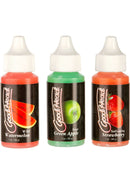 GoodHead Tingle Drops in three flavors: Wild Watermelon, Sour Green Apple, Salivating Strawberry - 1 oz. bottles