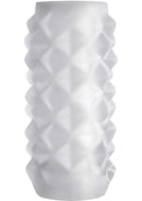 OptiMALE Reversible UR3 Stroker Studs dual sensation masturbator with stimulating massage beads and ABS plastic design.