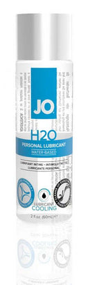 System JO H2O Water based Cooling Personal Lubricant 2 Oz bottle with blue label