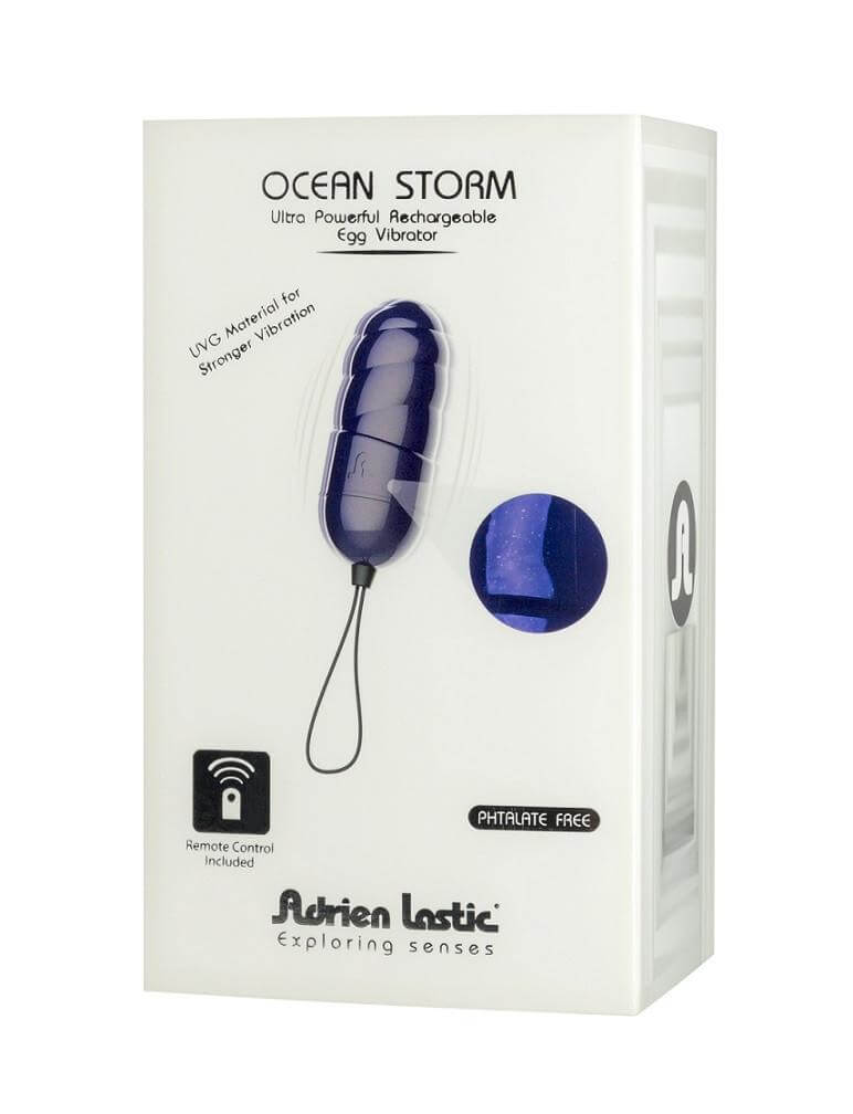 Adrien Lastic Adrien Lastic Ocean Storm Super Powefull Rechargeable Vibrating Egg Bullet With Remote Control at $49.99