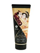 Shunga Erotic Art Massage Cream Almond Sweetness 7 Oz bottle with artistic design.