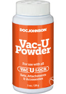 Vac-U-Lock Powder Bulk 1 oz bottle enhancing strap-on play experience