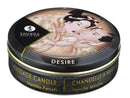 Shunga Erotic Art Massage Candle Vanilla Fetish 1oz Tin Creating Sensual Ambiance and Skin-Nourishing Massage Oil