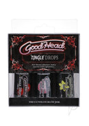 GoodHead Tingle Drops 3-Pack in packaging for an enhanced oral pleasure experience.