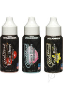 GoodHead Tingle Drops 3-Pack, Sweet Cherry, Cotton Candy, French Vanilla flavors for oral pleasure enhancement