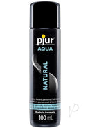 pjur AQUA NATURAL Water-Based Lubricant 100 ml bottle with 99.5% naturally derived ingredients