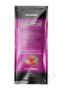 GoodHead Warming Oral Delight Gel Strawberry flavor packet enhances flavor and warmth during oral sex - 0.24 oz size