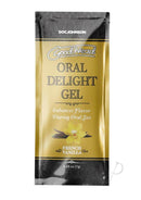GoodHead Oral Delight Gel French Vanilla single-use packet enhancing flavor during oral sex